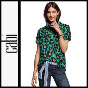 CAbi Rita Animal Print Blouse